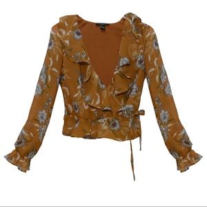 Forever 21 crop top women’s long sleeves